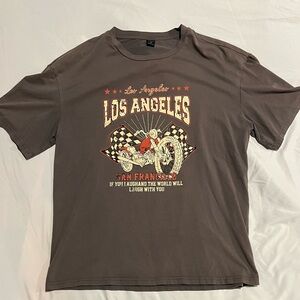 Men's Gray Graphic T-Shirt